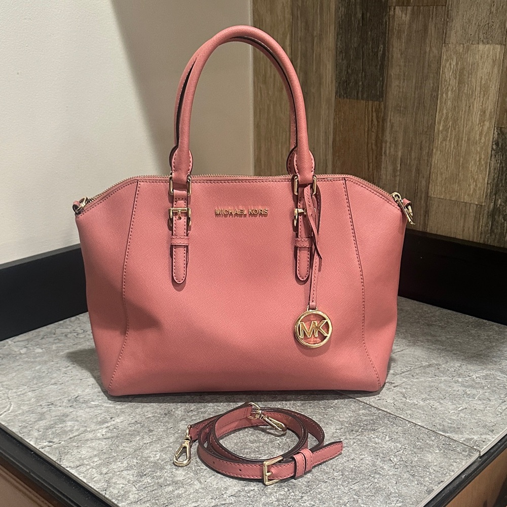 Michael Kors Rose Satchel Bag